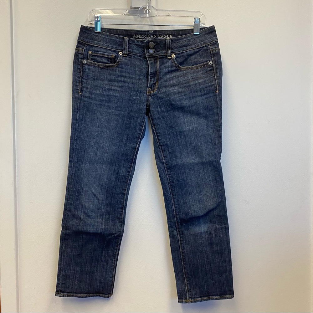 American Eagle Outfitters Dark Wash Cropped Jeans